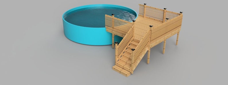 Plans for Above Ground Pool Deck 12x12 20' Round Pool. - Etsy