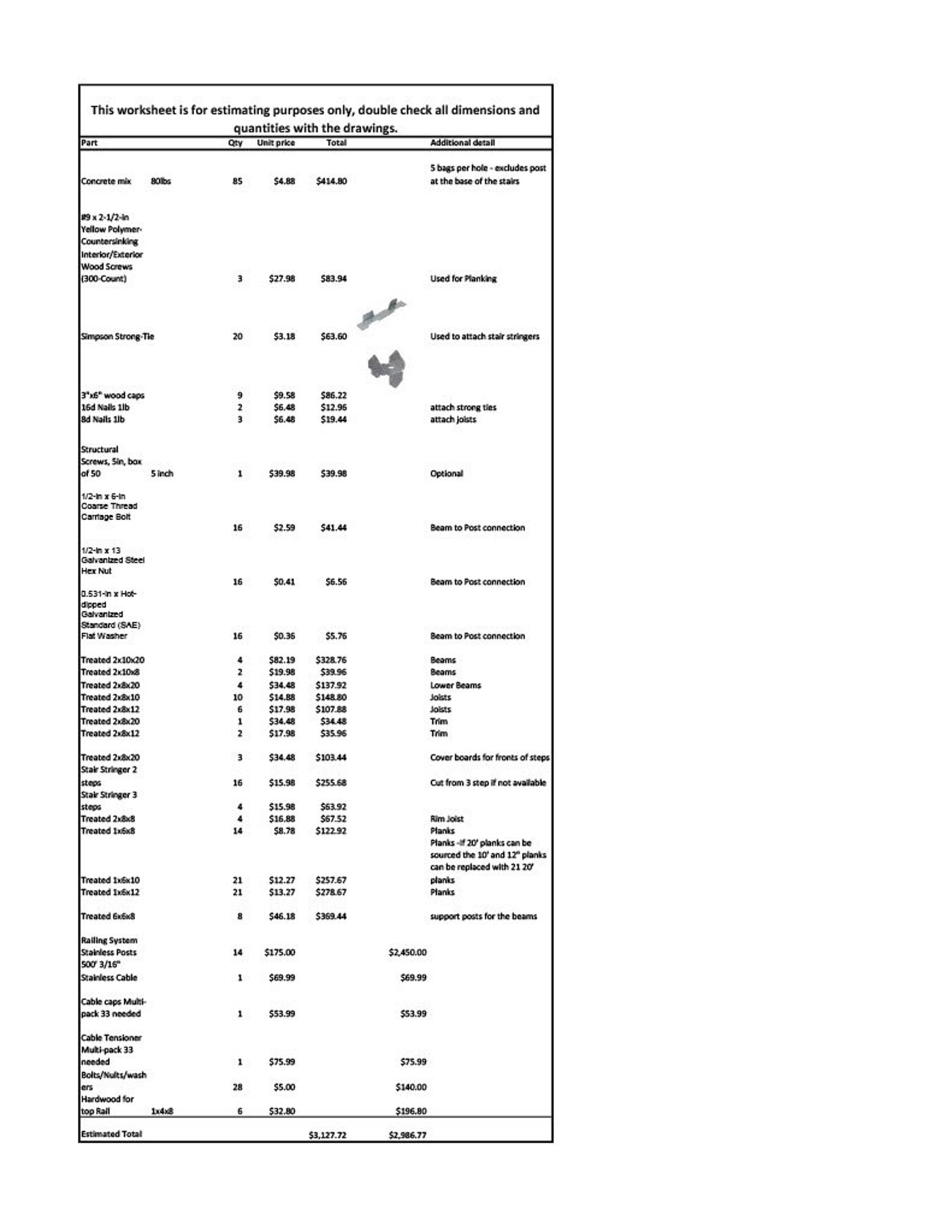 Deck Plans for 8'x 14.5' Swim Spa Etsy