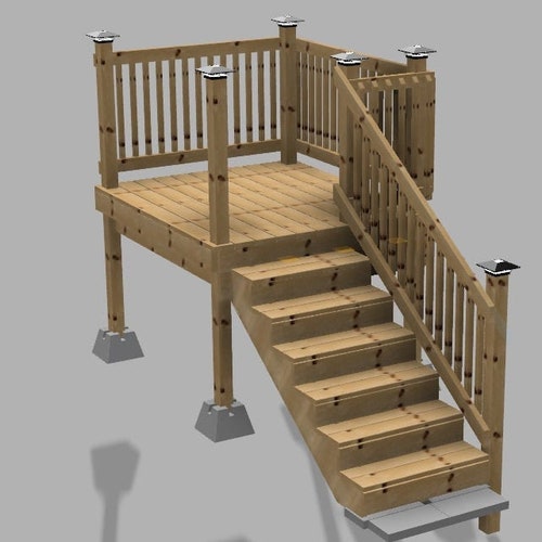Plans for Above Ground Pool Deck 6x8 18' Round Pool. . Etsy