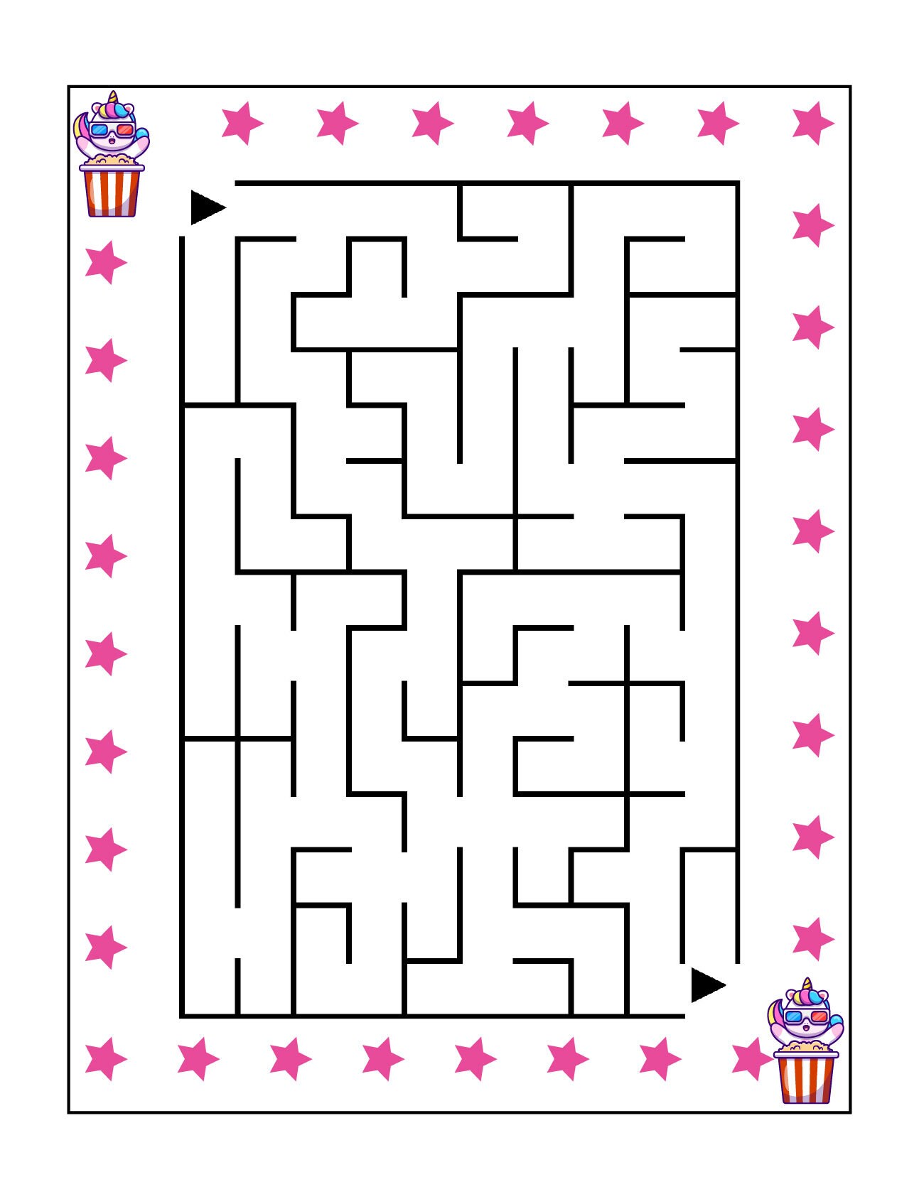 great activity unicorn mazes for kids 100 pages ready to etsy