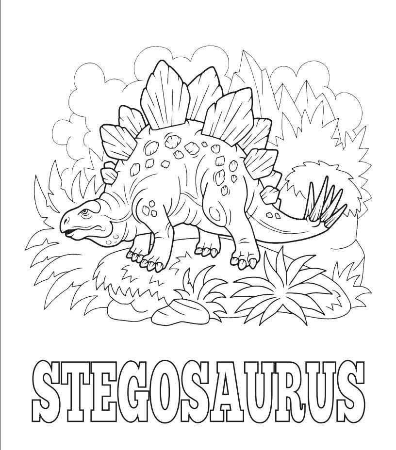 Dinosaur Coloring Book 50 Coloring Pages for Kids Learn - Etsy