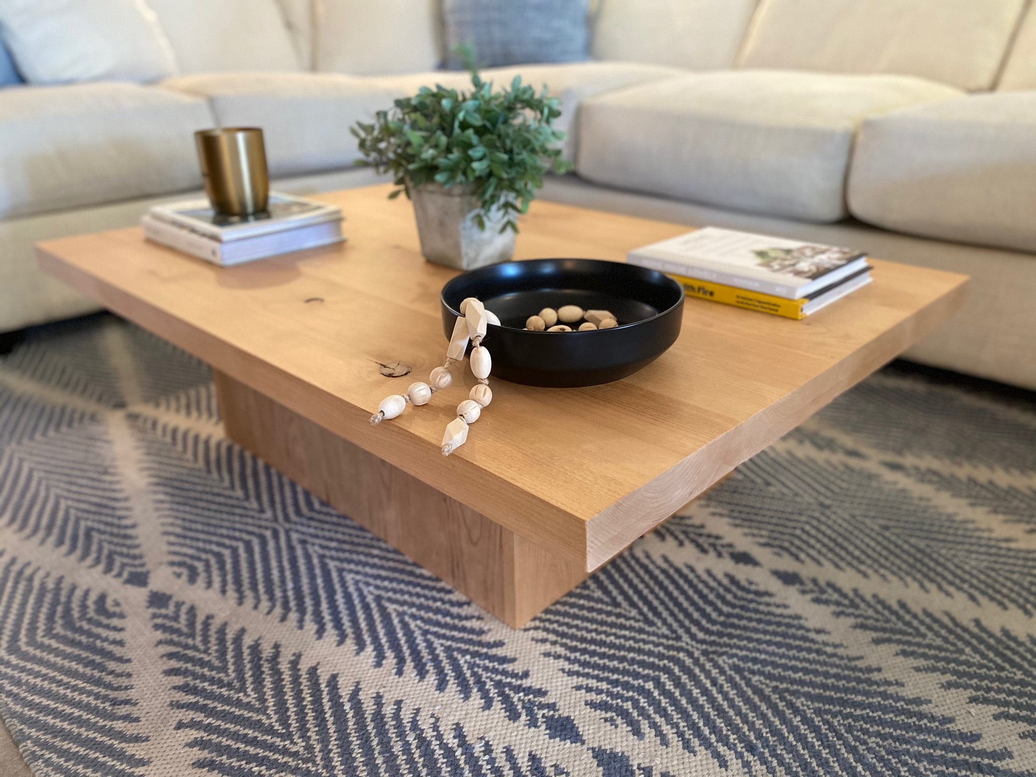 Restoration hardware inspired coffee table outlet