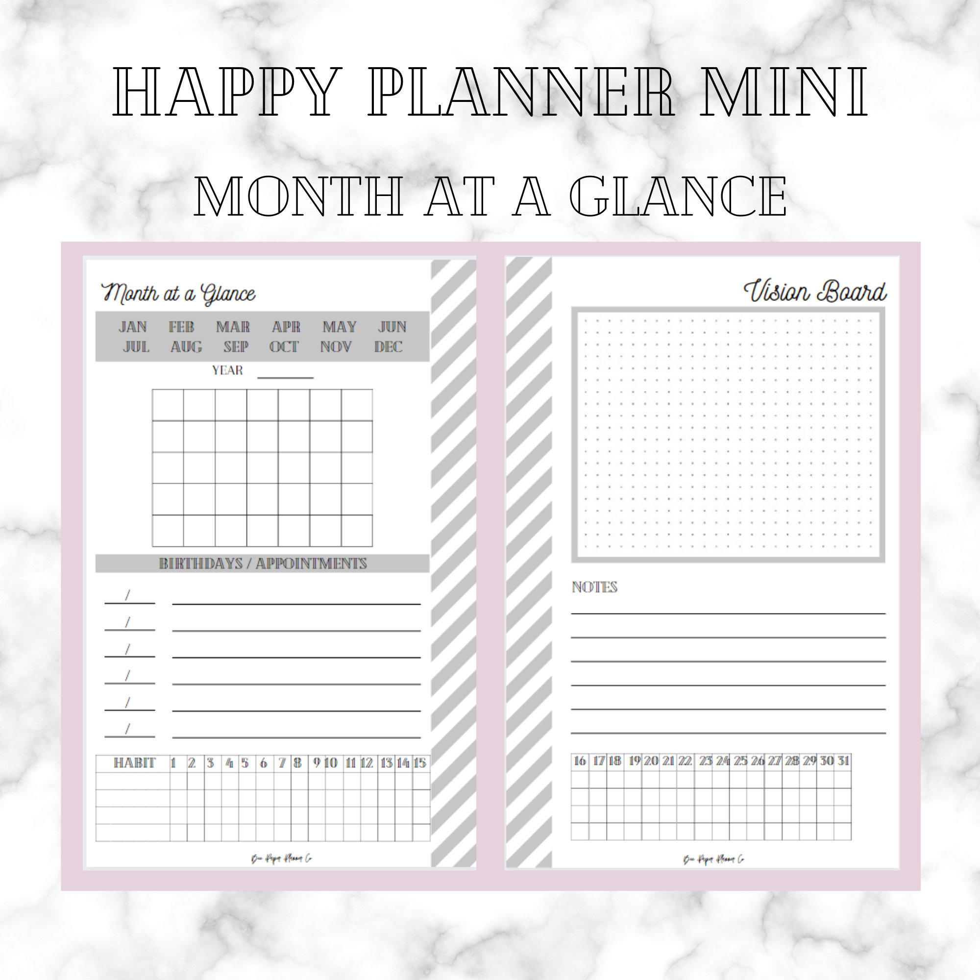 Month at a Glance - Etsy