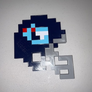 Tecmo Super Bowl Titans Helmet 8 bit