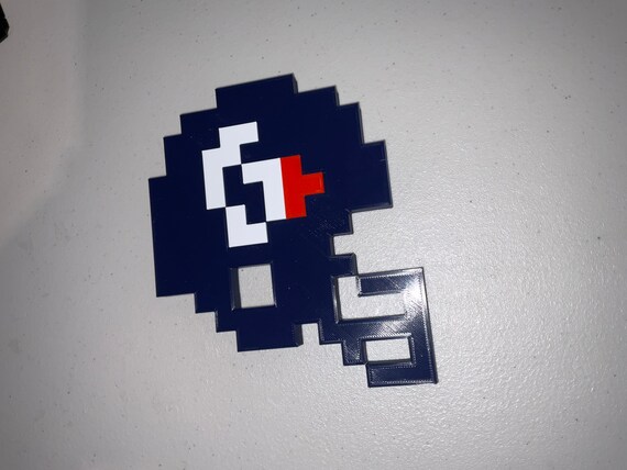 Tecmo Super Bowl Texans Helmet 8 Bit - Etsy