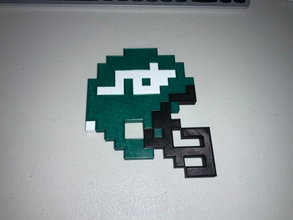 Tecmo Super Bowl Jets Helmet 8 Bit - Etsy