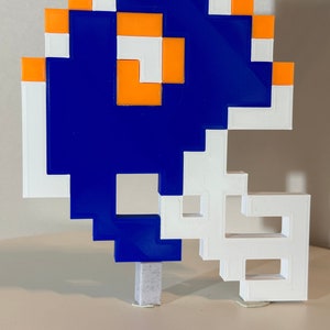 Tecmo Super Bowl Broncos Helmet 8 bit