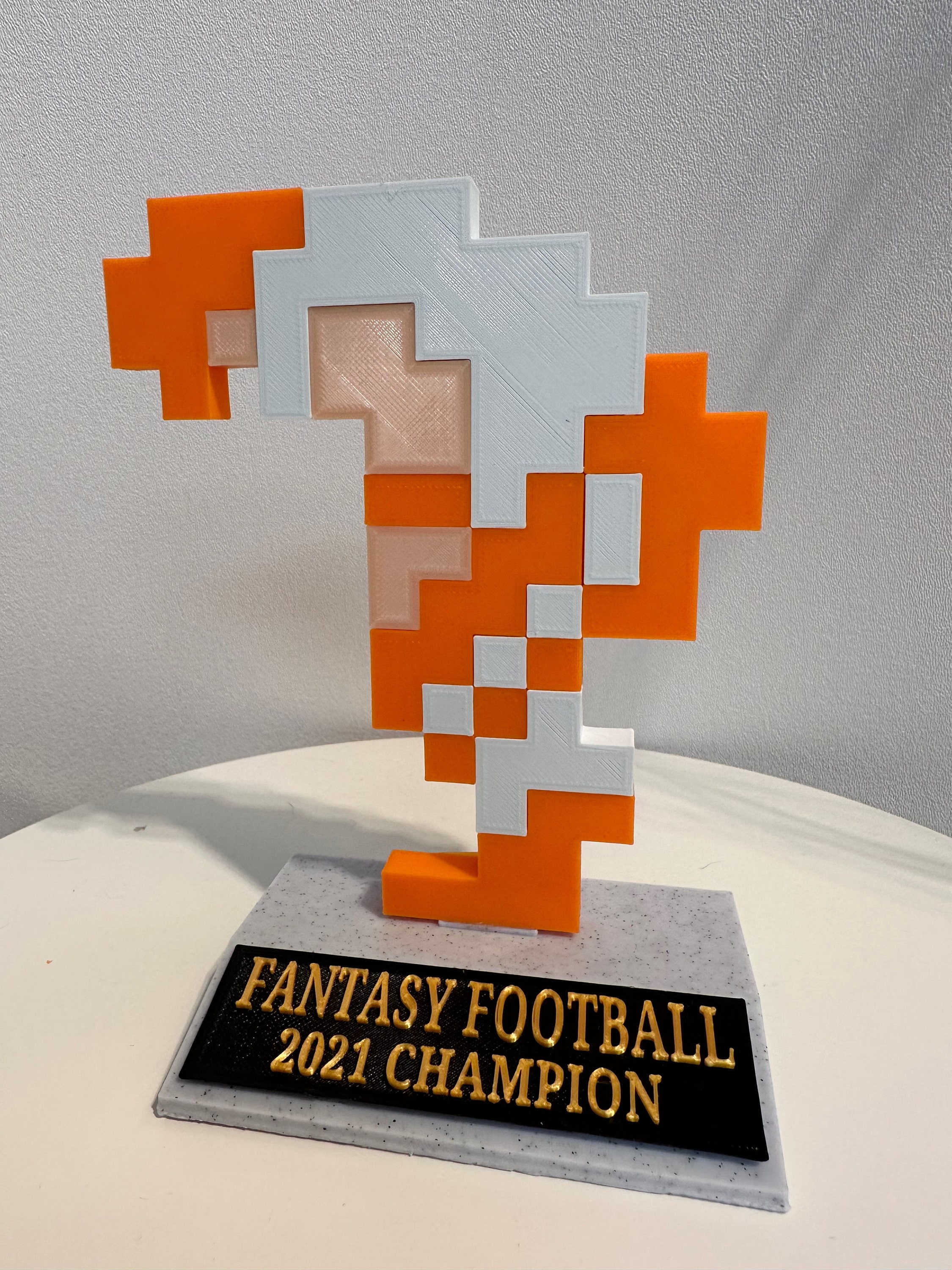 Buy Tecmo Super Bowl Trophy Fantasy Football Custom Celebrating Player 8  Bit Online in India - Etsy, image size:2250x3000