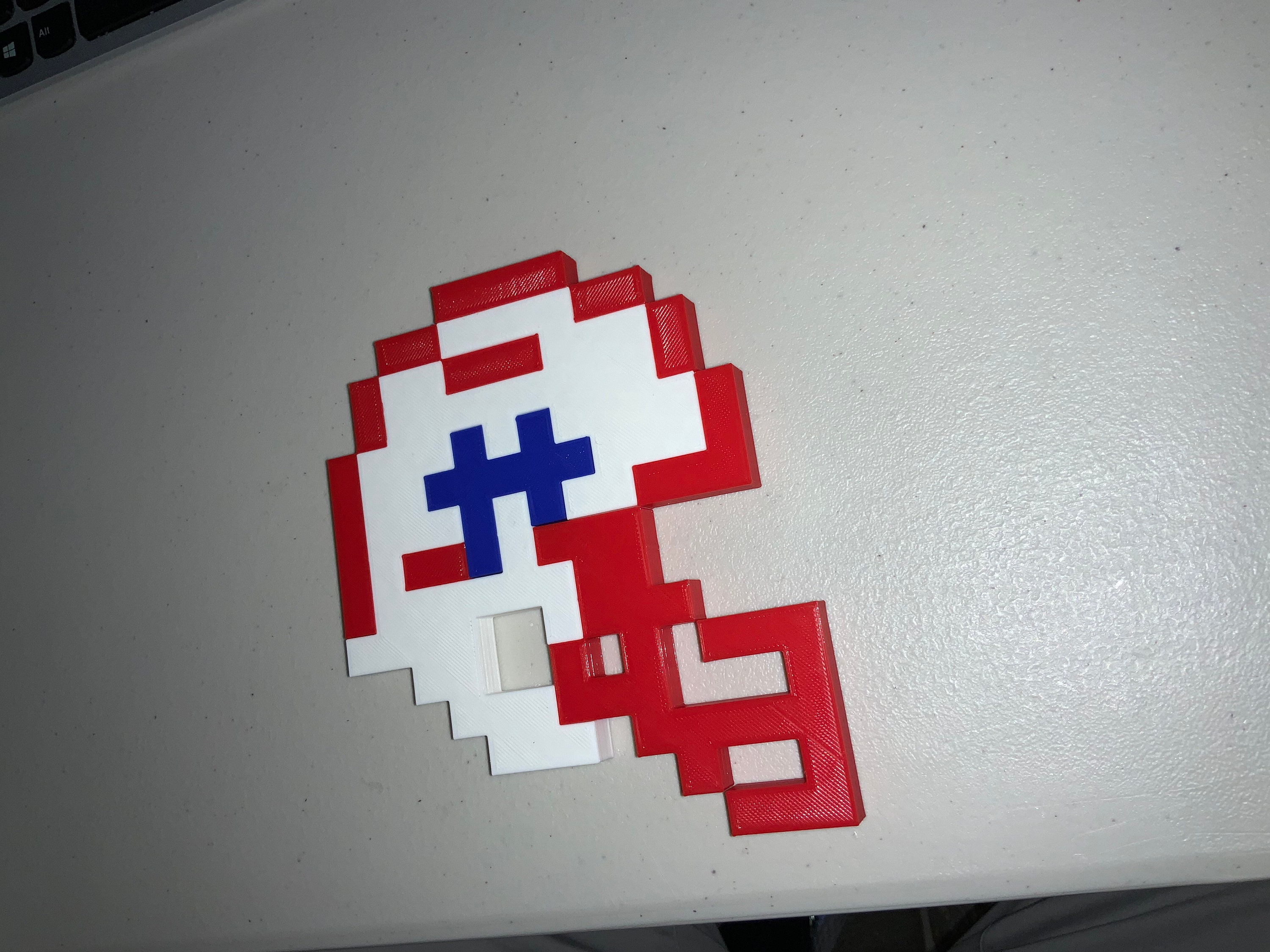 Tecmo Super Bowl Patriots Helmet 8 Bit - Etsy