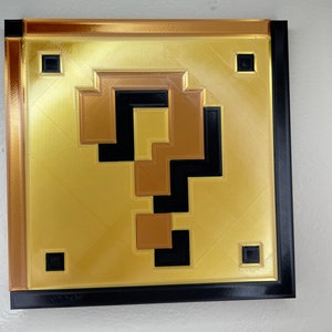 Mario Question Mark Block Display 8 Bit - Etsy