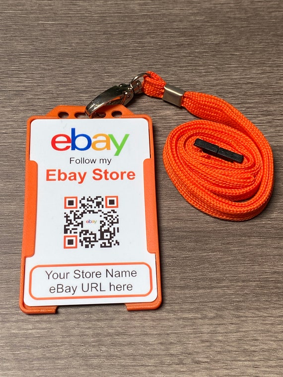Follow Me on Ebay Custom Name & QR Code PVC Business Card Etsy UK