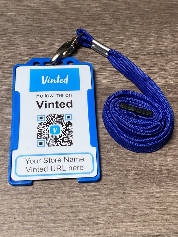 Follow Me on Vinted Custom Name & QR Code PVC Business Etsy UK