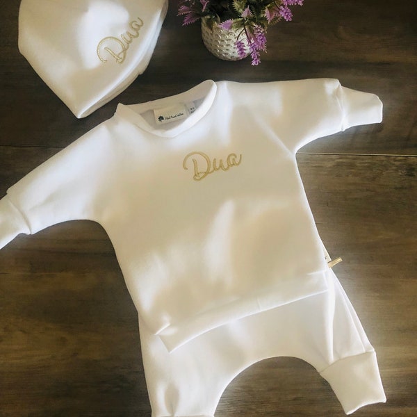 Personalized birth set / Cotton maternity set for baby