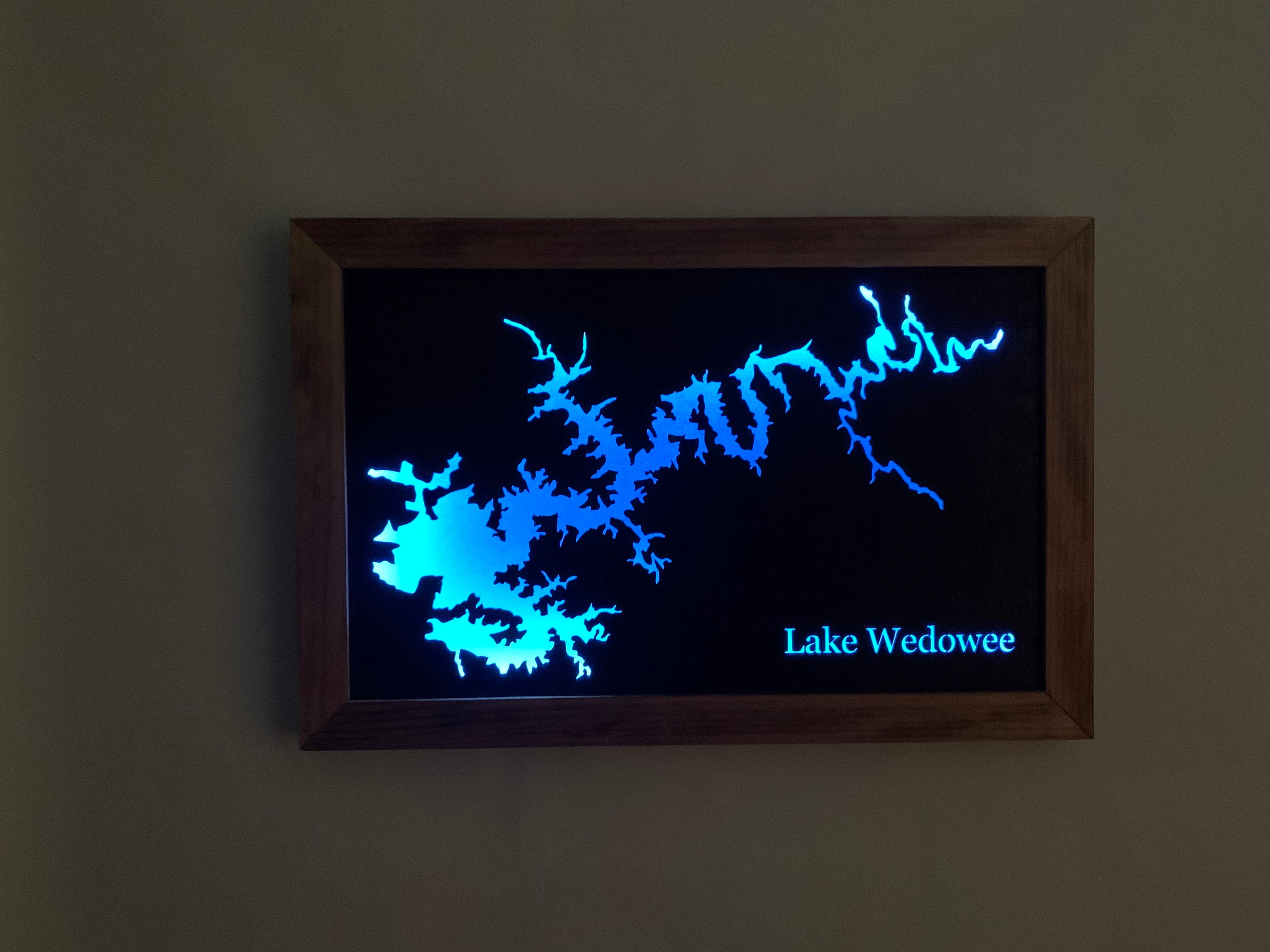 Lake Wedowee Map Etsy