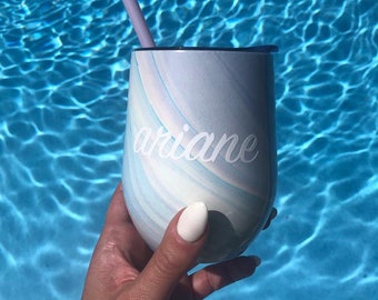 Personalized Stainless Steel Wine Tumblers