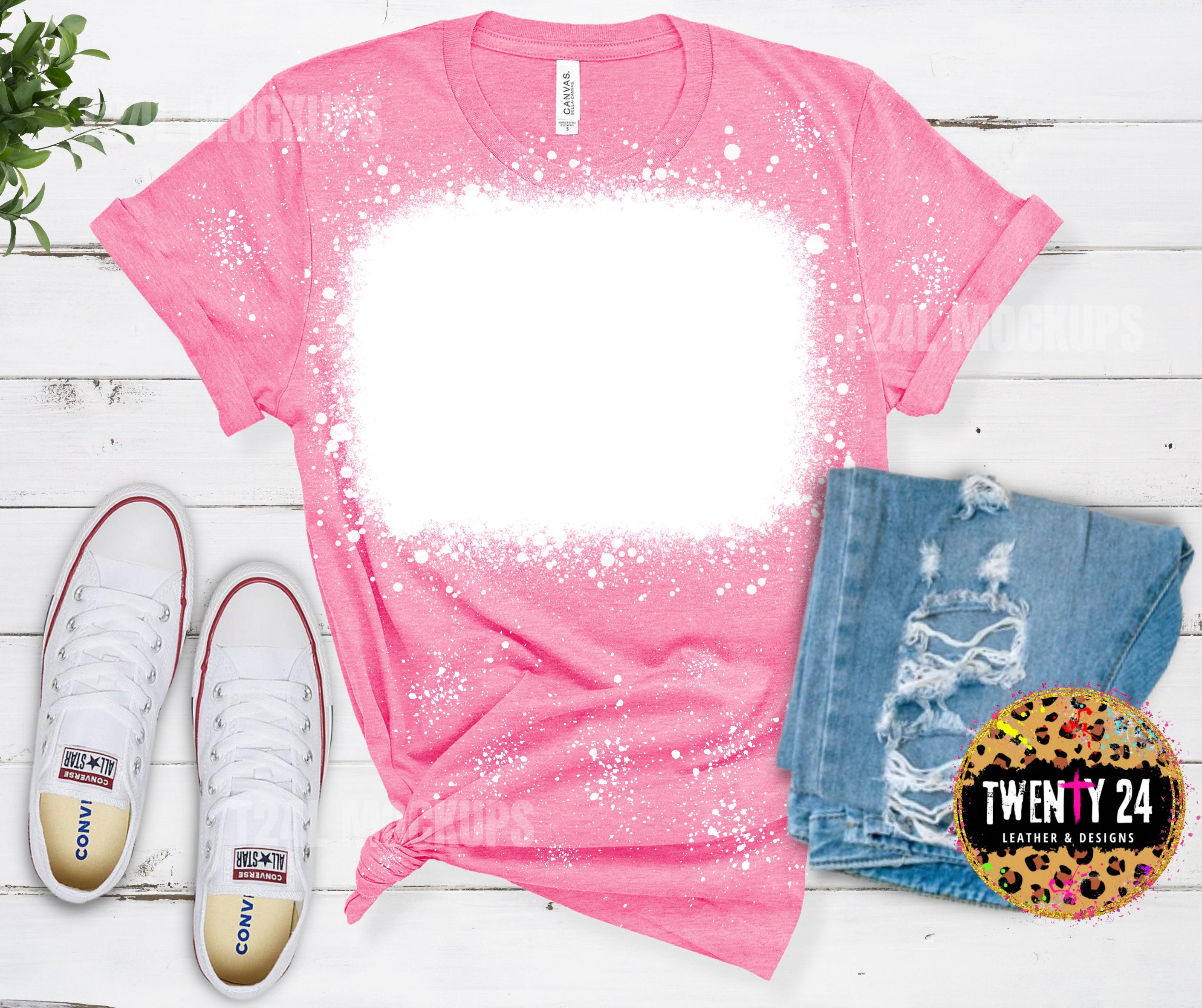 Bleached Pink Shirt Etsy