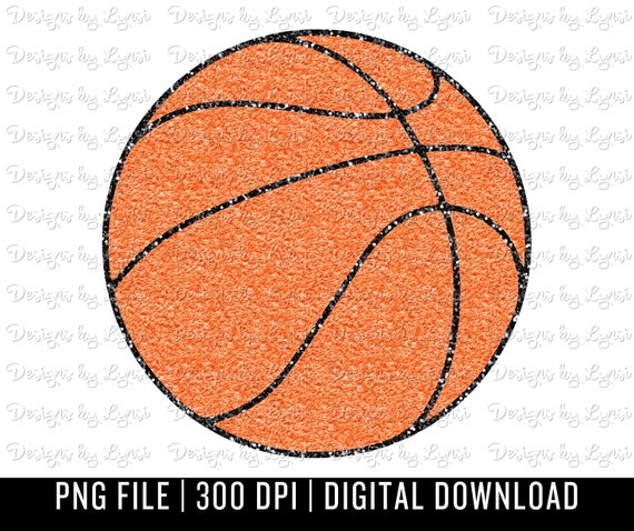 Faux Chenille Basketball PNG Digital Design - Basketball Faux Chenille Patch - Basketball DTF Sublimation - Chenille Patches Png