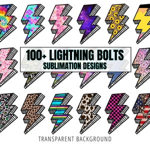 100+ PNG Blitze Sublimation BUNDLE - Bolt Sublimation Design - Clip Art Designs - Digital Download - Kommerzielle Nutzung