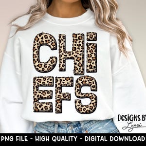 Chiefs PNG Digital Design - Chief Mascot - School Spirit Design - Leopard - Football Team Mascot