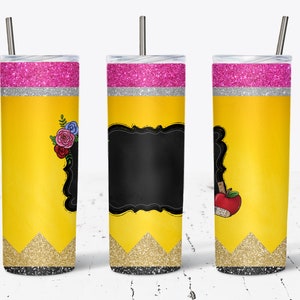 Pencil Tumbler Design PNG Digital Download - Teacher Sublimation Designs - 20oz Straight Skinny Tumbler - Pencil Tumbler Wrap - Tumbler PNG