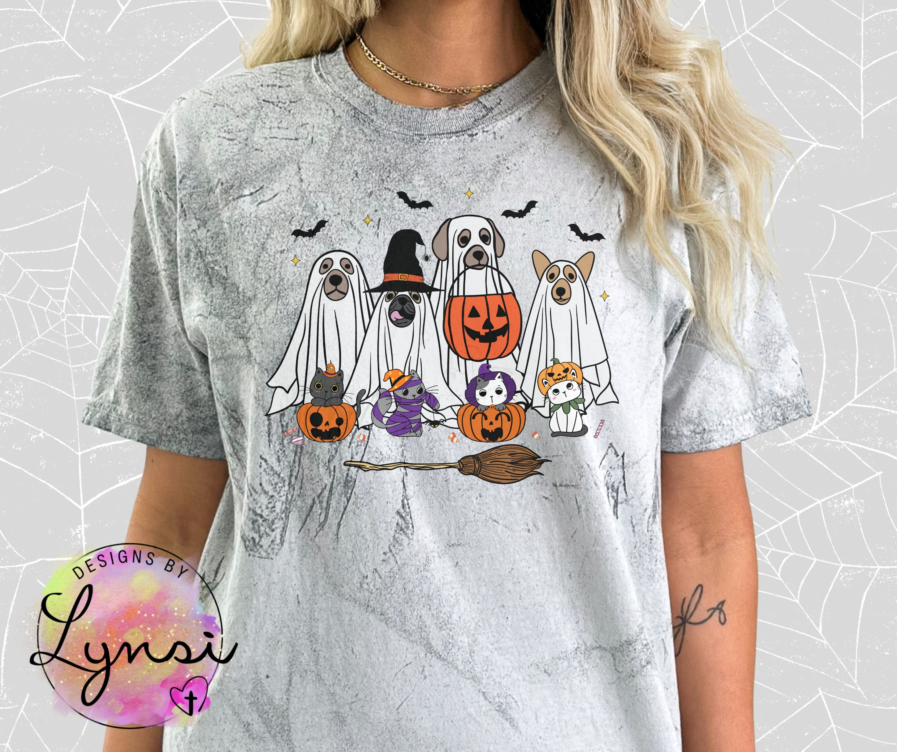 Ghost Dogs PNG Digital Download - Cute Halloween Sublimation - Cats ...