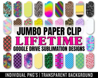 Lifetime Google Drive PAPER CLIP Designs - Bookmark Sublimation PNG - Paper Clip Bookmark Mega Bundle - Lifetime Drive - Commercial Use