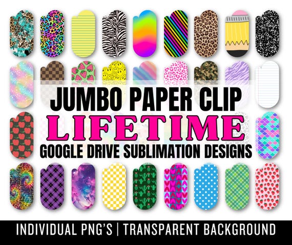 Lifetime Google Drive PAPER CLIP Designs - Bookmark Sublimation PNG - Paper Clip Bookmark Mega Bundle - Lifetime Drive - Commercial Use
