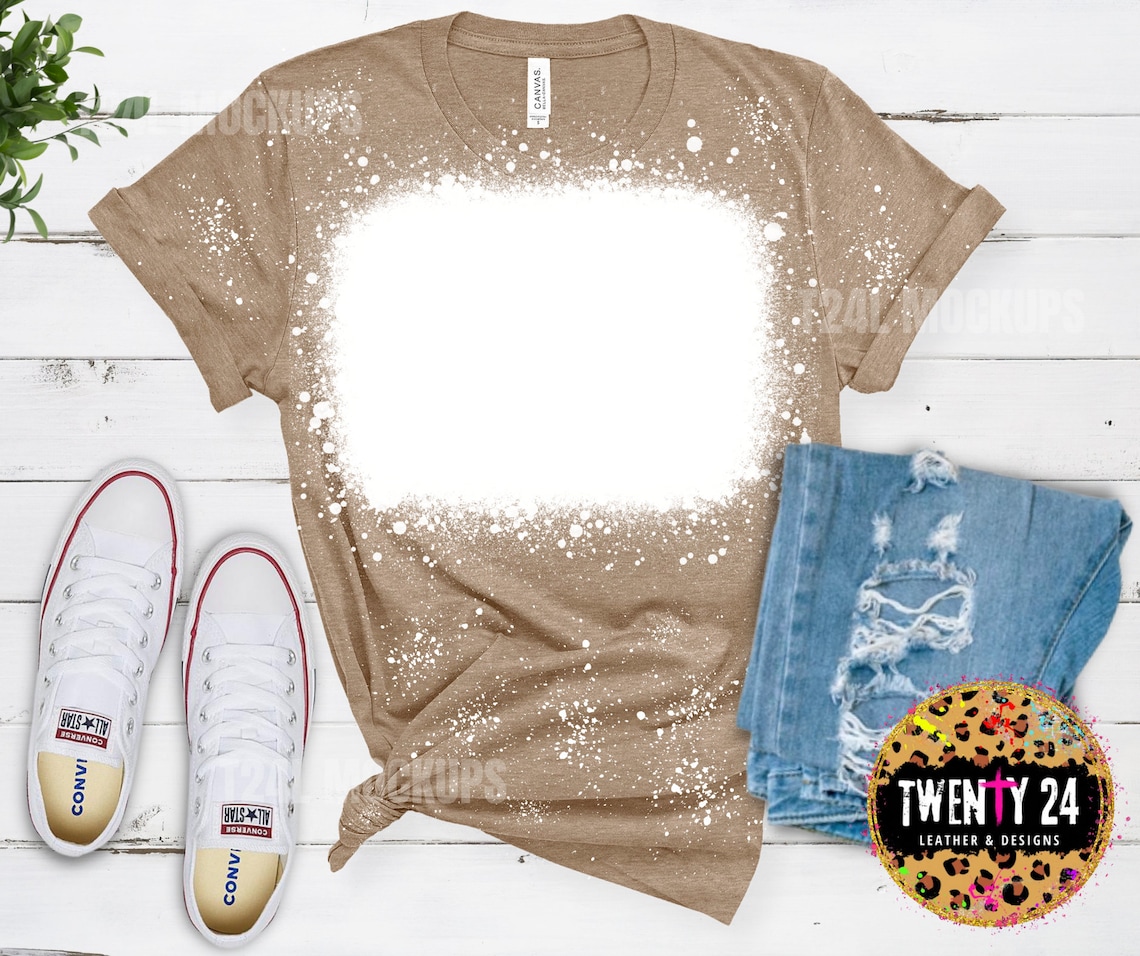 Bella Canvas 3001 Heather Tan Mockup Bleached T-shirt Mockup - Etsy