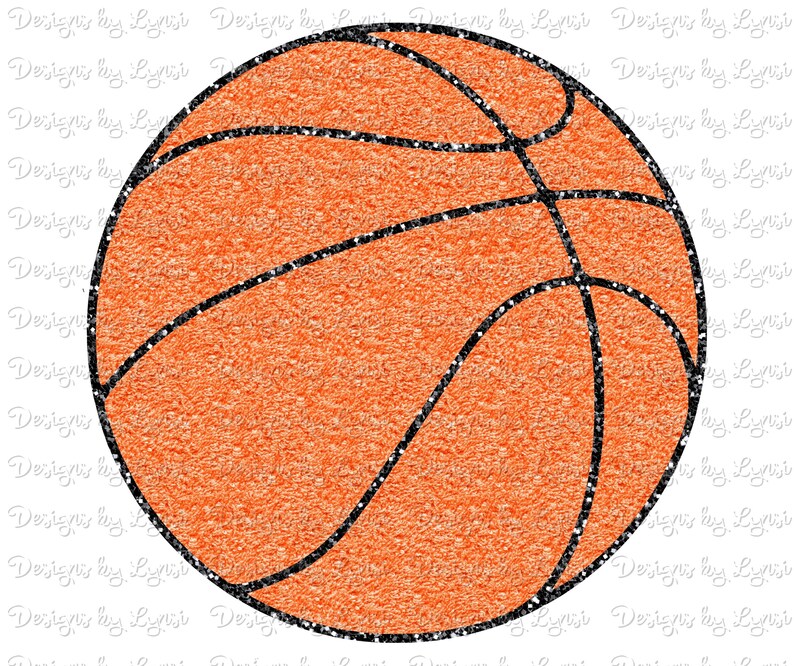 Peut inclure: Illustration d'un ballon de basket-ball avec une surface orange textur&eacute;e et des lignes noires. Le ballon a un contour noir scintillant. L'image est sur fond blanc.