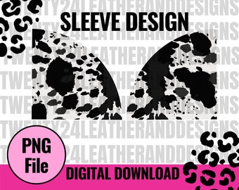 Maniche in pelle bovina PNG - Design manica - Manica stampa animalier - Download digitale