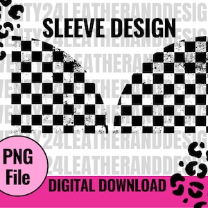 Checkered Flag Sleeves PNG - Sleeve Design - Racing Sleeve - Digital Download