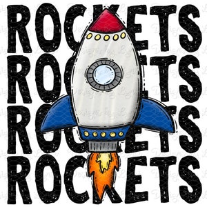 Preppy Rockets Rockets Preppy Mascot PNG Digital Design - Rocket Mascot - School ...