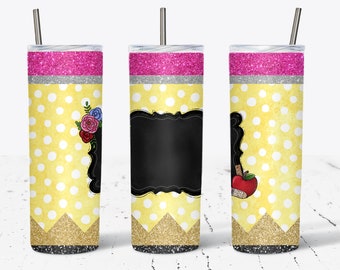 Pencil Tumbler Design PNG Digital Download - Teacher Sublimation Designs - 20oz Straight Skinny Tumbler - Pencil Tumbler Wrap - Tumbler PNG