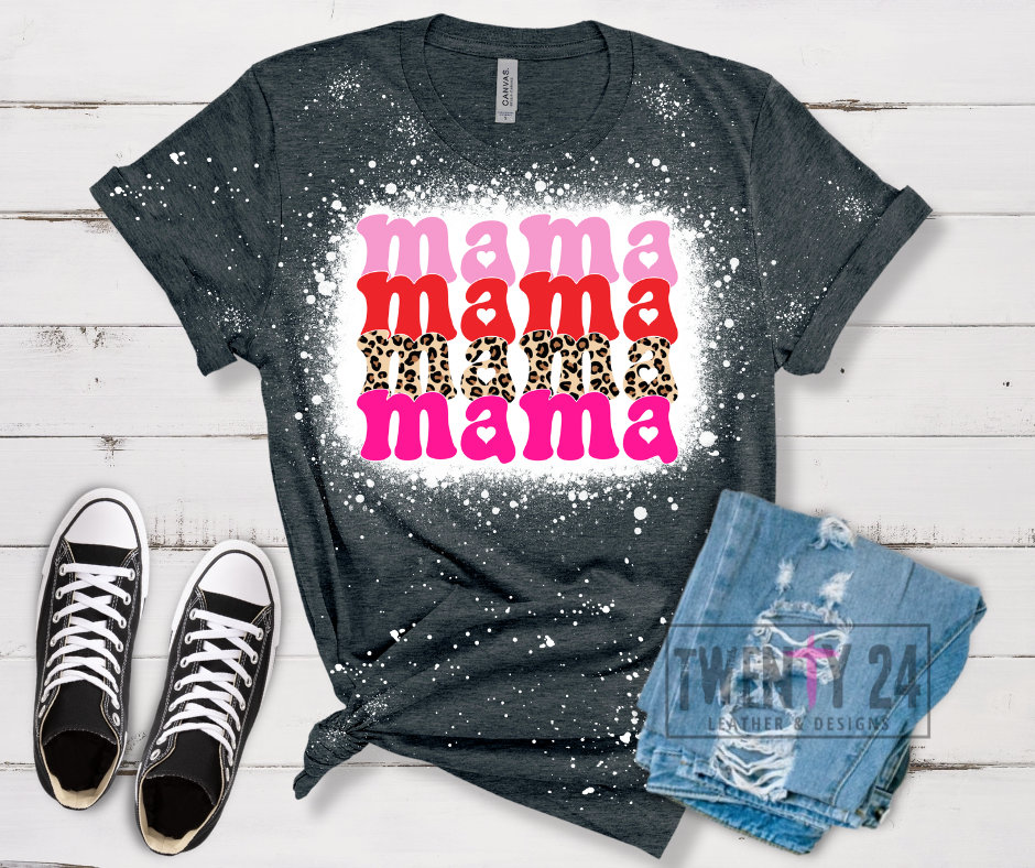 Valentine Mama Stacked Valentine PNG Leopard Sublimation - Etsy