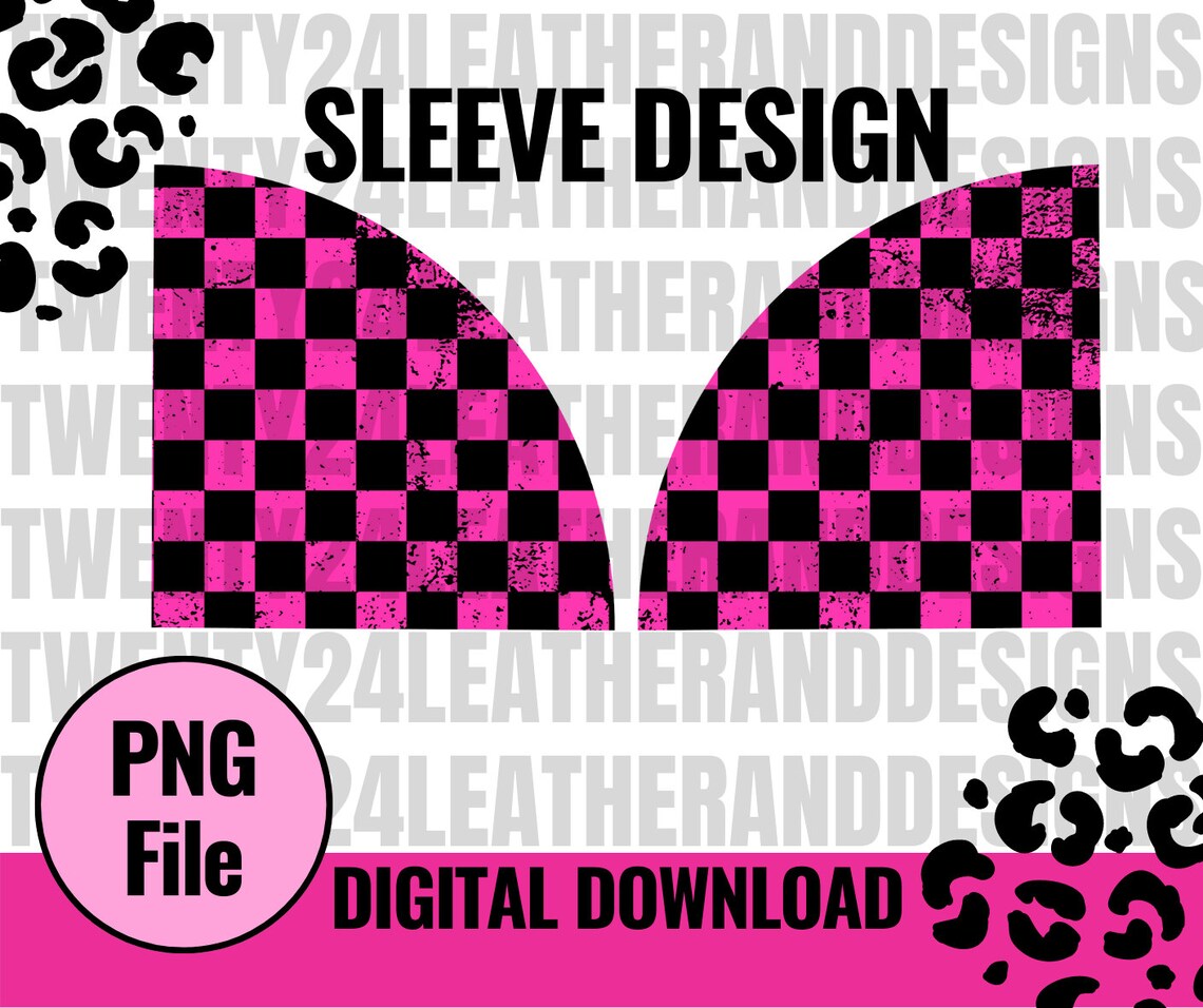 Racing Pink Checkered Flag Shoulder Handbag