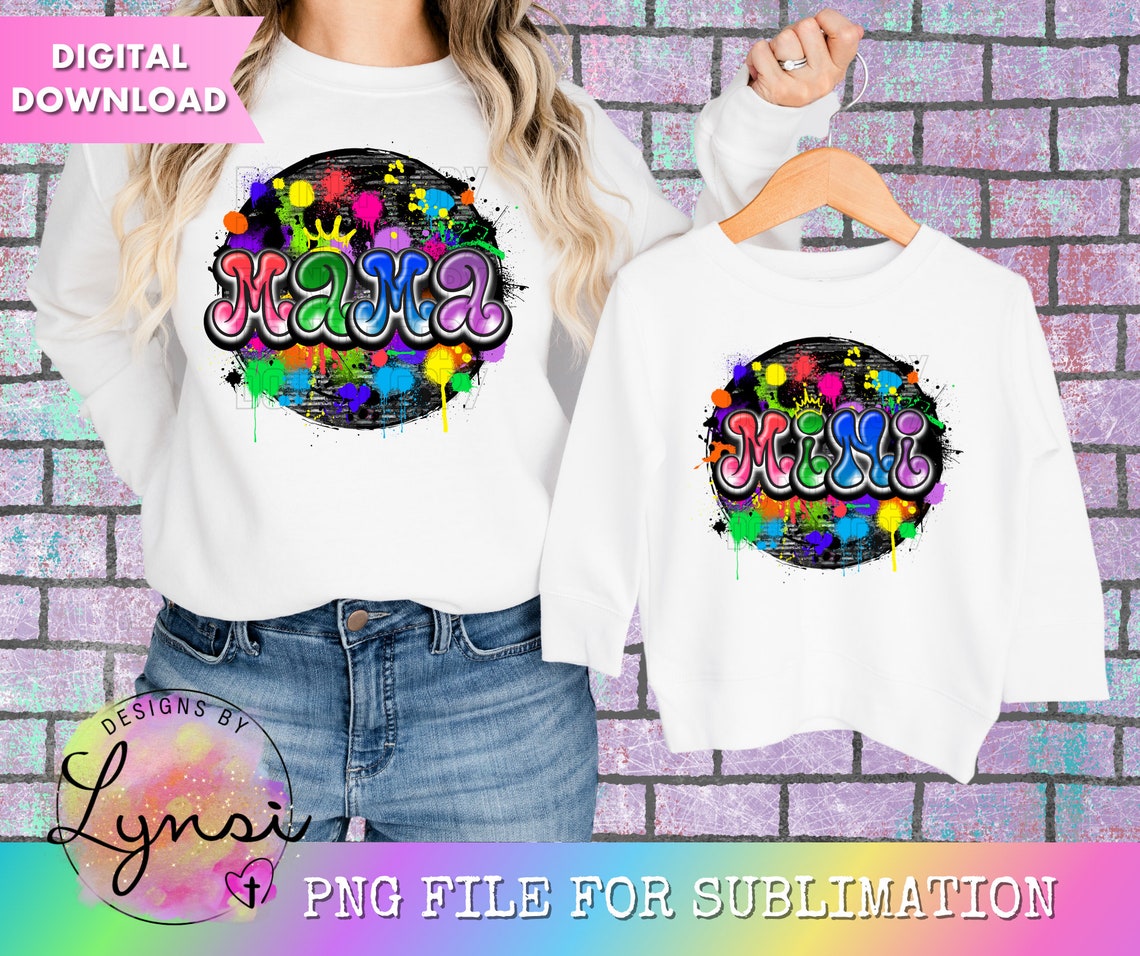 Mama Graffiti PNG Digital Design Graffiti Mama Sublimation Etsy
