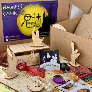 Interactive Mystery Adventure | Escape Room in a Box Game | Haunted Castle Box | Board Puzzle Game for Adults | Detective Story