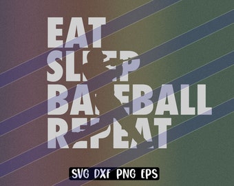 Download Eat Sleep Baseball Etsy