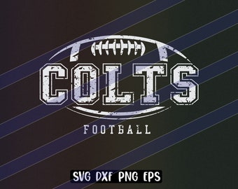 Colts Football svg dxf png eps cricut cutfile school football cheer team Spirit logo