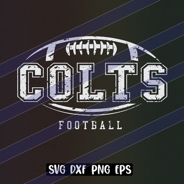 Colts Football svg dxf png eps cricut cutfile school football cheer team Spirit logo