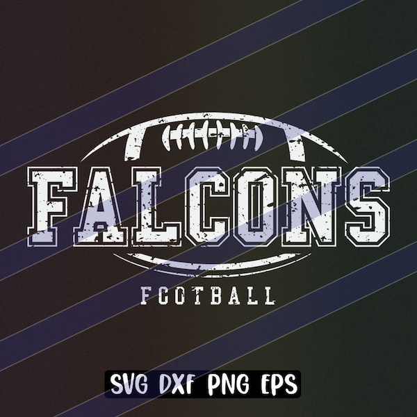 Falcons Football svg dxf png eps cricut cutfile school cheer team Spirit logo