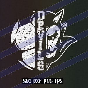 Fútbol de los diablos svg dxf png eps cricut cutfile fútbol escolar porristas