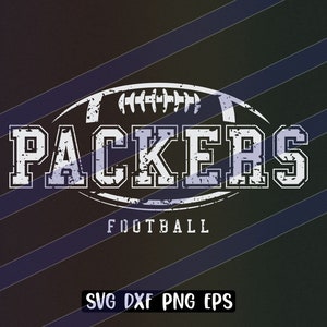 Packers Football svg dxf png eps cricut cutfile school football cheer team Spirit logo