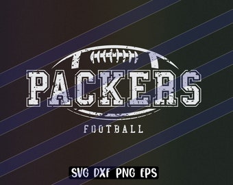 Packers Football svg dxf png eps cricut cutfile school football cheer team Spirit logo