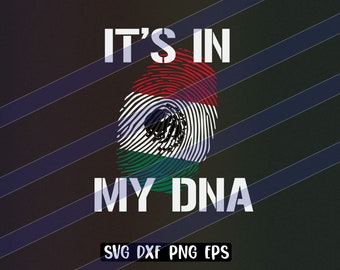 Its in my DNA Mexico instant download cricut cutfile Mexican thumb print