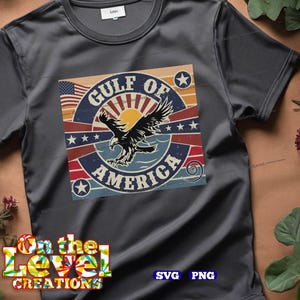 Golfo de América svg png vector cutfile cricut silueta Golfo México MAGA Trump