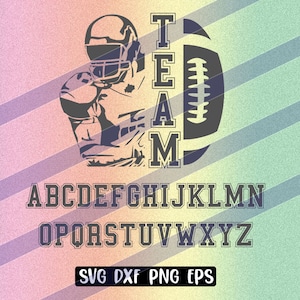 DIY Football  logo Custom cutfile download svg dxf png eps School spirit logo