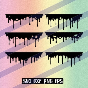 Oil Dripping svg dxf png eps instant download shirt gift Silhouette cameo cricut Drip stains