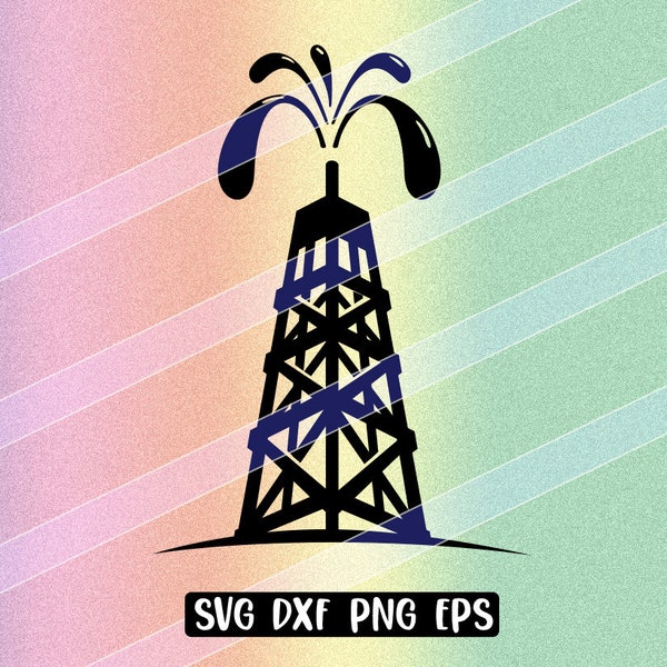 Oil svg dxf png eps svg cutfile Derrick pump drill oil drilling oil rig svg download vector file