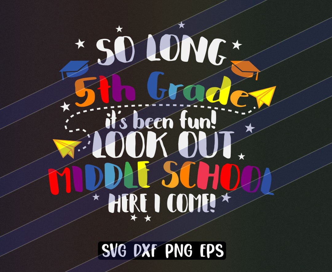 AIBIIN Fotohintergrund Für Die 5. Klasse Abschluss – 'So Long 5th Grade' Motiv, 2,1x1,5 M, Schwarz – Perfekt Für Abschlussfotos 2025